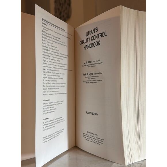 Juran’s Quality Control Handbook (Fourth Edition) - Picture 8 of 8